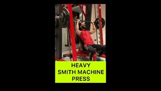 165LBS SMITH MACHINE PRESS | Shoulder Workout #shorts