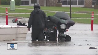Flooding in east side of Green Bay
