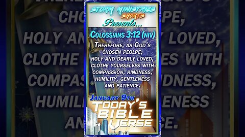 01.09.2023 | STORM MINISTRIES | Daily Bible Verse | Colossians 3:12 (NIV) | #shorts