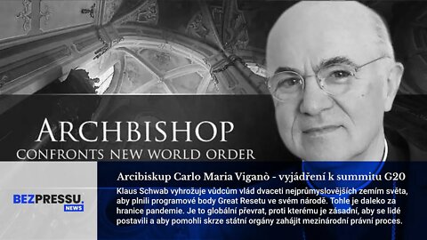 Arcibiskup Carlo Maria Viganò - vyjádření k summitu G20