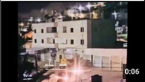 Resistance fighters blew up an IOF mechnized unit invading Nour Shams camp in Tulkarem (West Bank)