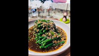 You may use any veggie of your choice#chinesefood #longgreenbeans #appetizer #vegetarianrecipes