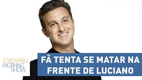 Fã tenta se matar na frente de Luciano Huck durante gravação do "Caldeirão"