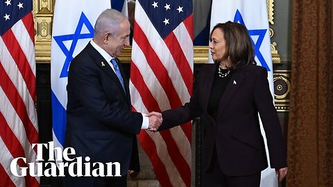 Netanyahu and Harris meet in vice-president's ceremonial office