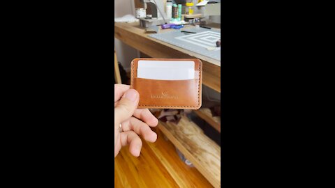 Hand Making a Leather Wallet