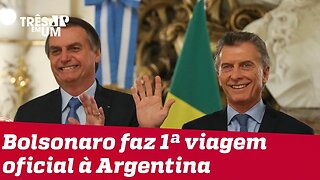 Bolsonaro chega à Argentina e diz que argentinos devem ter 'muita responsabilidade' nas eleições