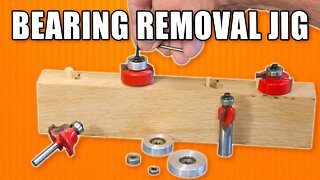 Router Bit Bearing Removal Jig