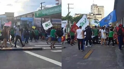 Universitários invadem T1 para protestar contra tarifa de R$ 4,50 - Manaus Amazonas