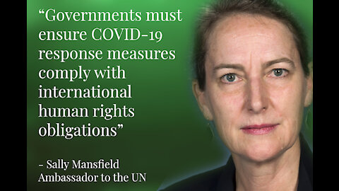 AUS ambassador to the UN calls out COVID human rights abuses whilst ignoring abuses in Australia