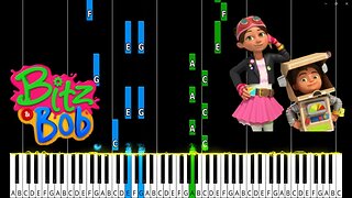Bitz and Bob Theme Piano tutorial.