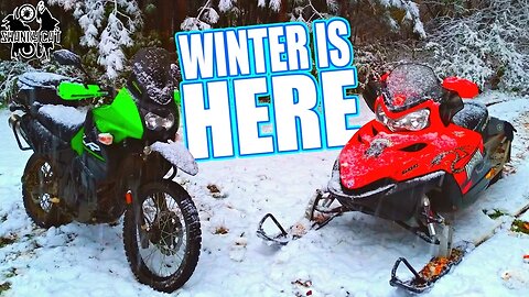 FIRST SNOWMOBILE RIDE OF THE SEASON!!! | SnowMotovlog