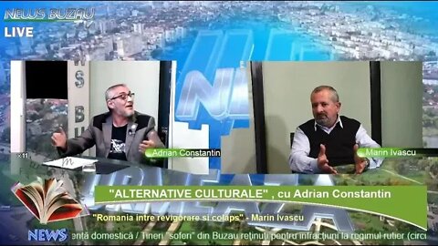 LIVE - TV NEWS BUZAU - "ALTERNATIVE CULTURALE", cu Adrian Constantin. "Romania intre revigorare s…