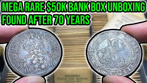 Incredible $50,000+ World Coin Bank Box Unboxing: Found After 70 Years: Thaler City - Part 1
