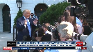 President Trump says he will ban Tik-Tok