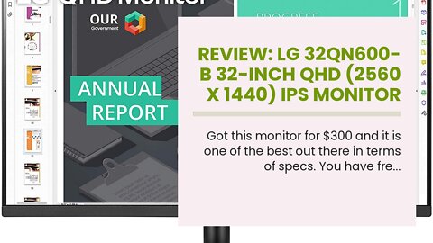 Review: LG 32QN600-B 32-Inch QHD (2560 x 1440) IPS Monitor with HDR 10, AMD FreeSync with Dual...