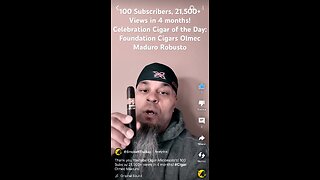 Thank you YouTube Cigar Aficionado’s! 100 Subs w/ 21,500+ views in 4 months! #Cigar Olmec Maduro