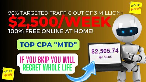 100% FREE CPA Marketing, EARN $2500 A WEEK, My Business, Viral Marketing