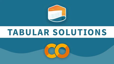 Tabular Solutions: Google Colab