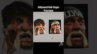 Hollywood Hulk Hogan in Procreate.