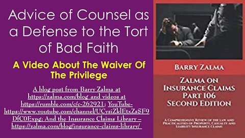 Advice of Counsel as a Defense to the Tort of Bad Faith