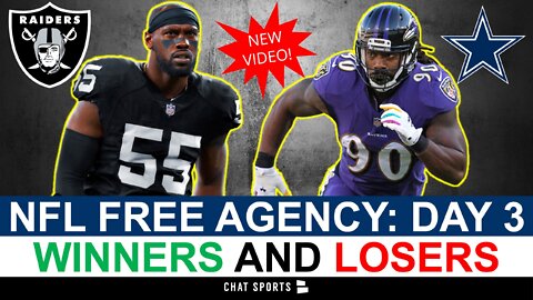 NFL Free Agency Winners & Losers From Day 3 Led By The Raiders, Colts, Ravens & Cowboys