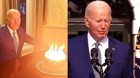 Joe Biden 81 birthday candle meme, doesn't remember Taylor Swift!