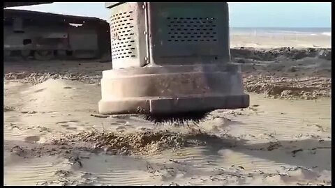 How a beach cleans up nails from the sand