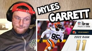 Rugby Player Reacts to MYLES GARRETT (Cleveland Browns, DE) #11 NFL Top 100 Players in 2022
