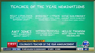 Teacher of the Year announcement today