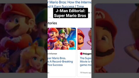 J-Man Editorial#1: Super Mario Bros and Movie Journalism #Editorial #opinion #gaming