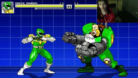 Green Ranger From The Mighty Morphin Power Rangers Series VS Baby Commando In An Epic Battle