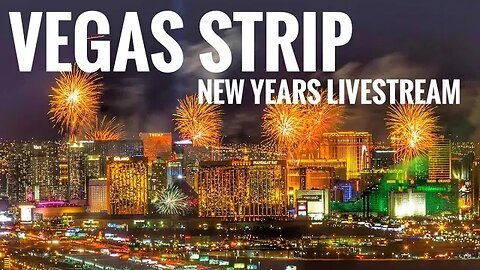 🔴 LIVE: Vegas NEW YEARS EVE fr/ The Strip! 400k People!🎄… 📸 1080p 60fps Live