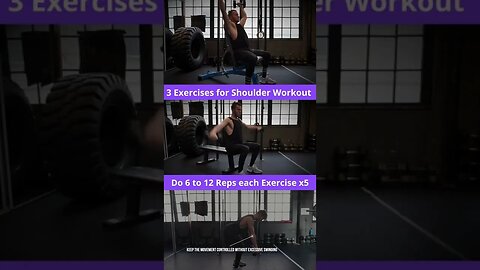 3 Exercises for Shoulder Workout