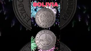 Bolivia 1 boliviano 2012.#shorts #coinnotesz