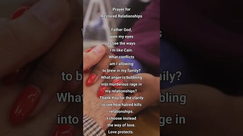 Minute Prayer. Prayer for Restored Relationships #shorts #shortsprayer #minuteprayers