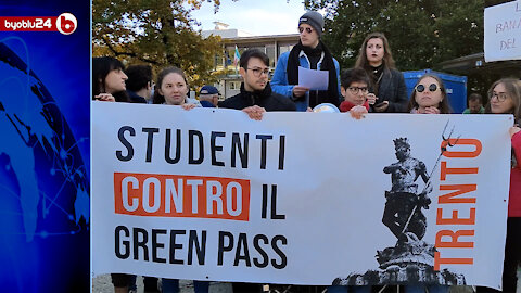 “OGGI SIAMO STUDENTI, DOMANI LAVORATORI”. IL MESSAGGIO DEGLI STUDENTI DI TRENTO CONTRO IL GREEN PASS