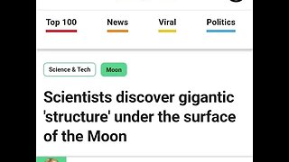 Scientists Discover Gigantic Structure Under The Surface Of The Moon Paranormal News