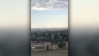 Panoramic views as clouds form over Edmonton