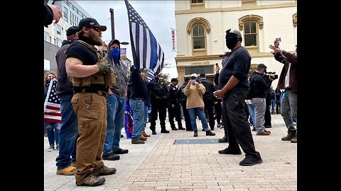 Back The Blue versus Antifa/BLM (Ithaca, NY)
