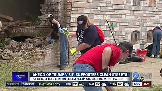 Second Baltimore clean-up takes place since President's tweets