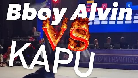 Bboy Alvin (Columbia) vs Bboy Kapu (Brazil) Pan American Championship - Top 32 - prelims. Chile