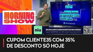 DIA DO CLIENTE NA NIU CURSOS COM 35% DE DESCONTO