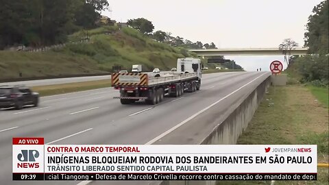 Trecho da rodovia dos Bandeirantes é liberado após protesto indígena contra marco temporal