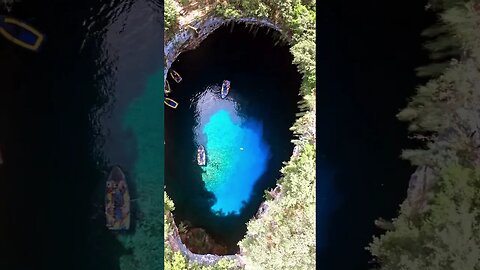 Melissani is an incredibly picturesque cave lake located on one of the Ionian Islands.