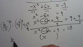 How to Complete the Square with a Negative Coefficient