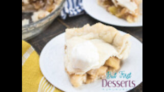 Apple Pie with No-Churn Vanilla Ice Cream