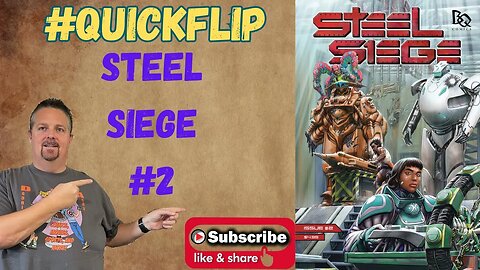 Steel Siege #2 Battle Quest Comics #QuickFlip Comic Review Andrew Kafoury #shorts