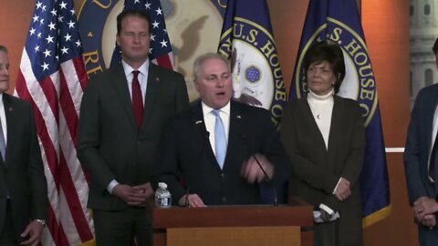 House Republican Whip Steve Scalise speaks at House Republican Press Conference
