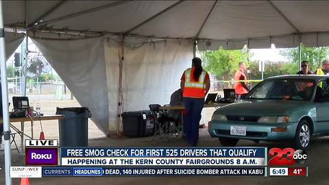 Hundreds of residents received a free smog check