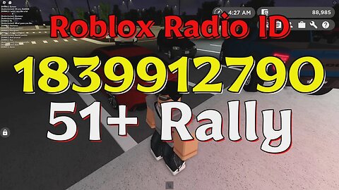 Rally Roblox Radio Codes/IDs